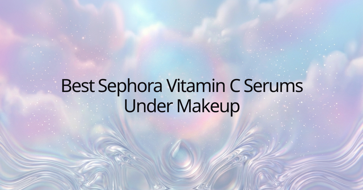 Best Sephora Vitamin C Serums Under Makeup