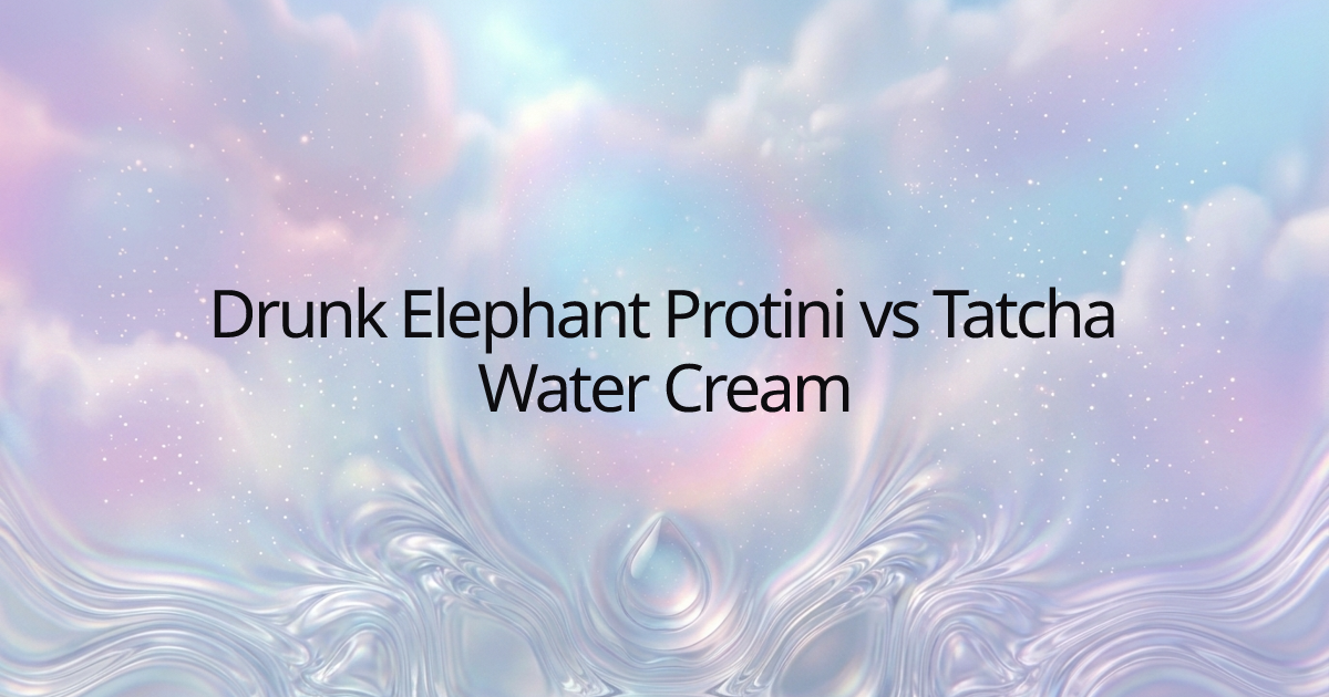 Drunk Elephant Protini vs Tatcha Water Cream