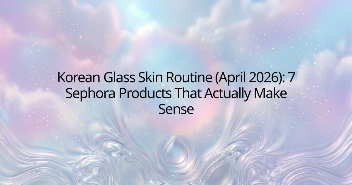 Korean Glass Skin Routine (April 2026): 7 Sephora Products That Actually Make Sense
