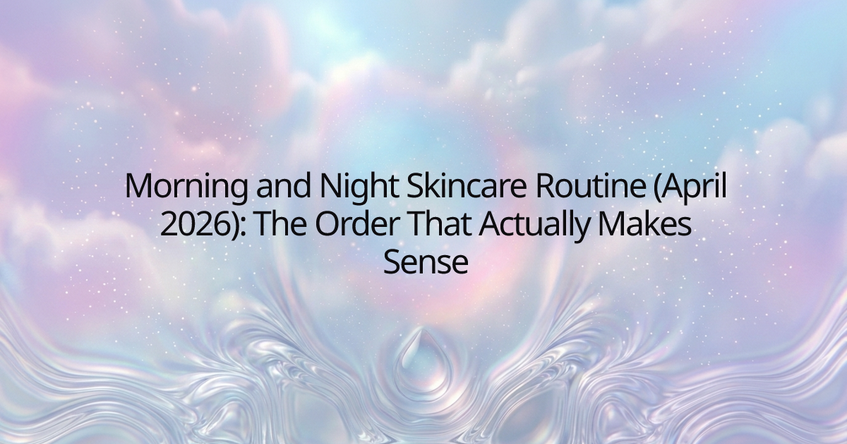 Morning and Night Skincare Routine (April 2026): The Order That Actually Makes Sense