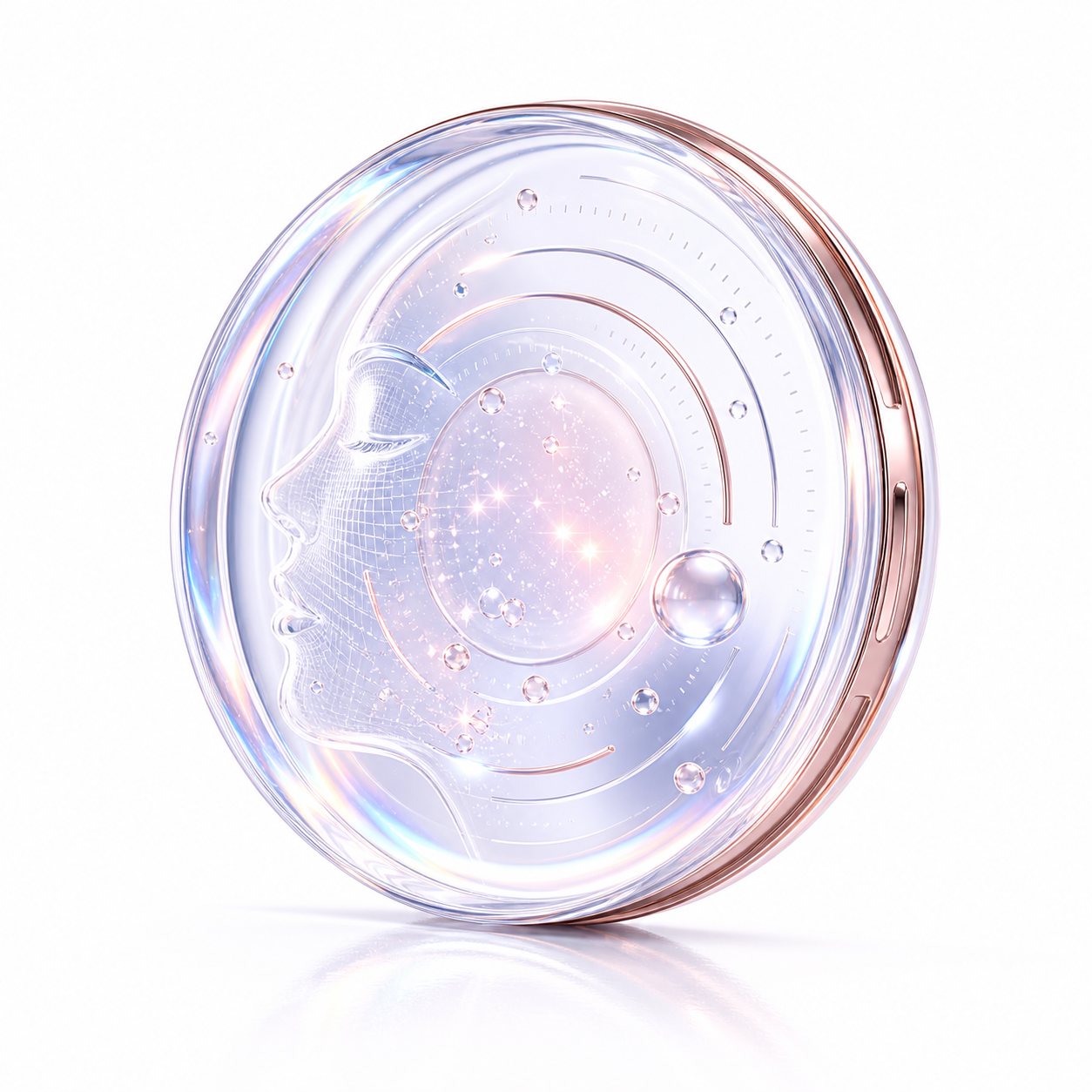 AI skin scan preview screen